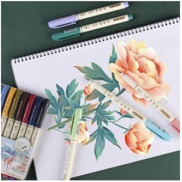 柔韵笔四季色手绘软头小楷秀丽笔