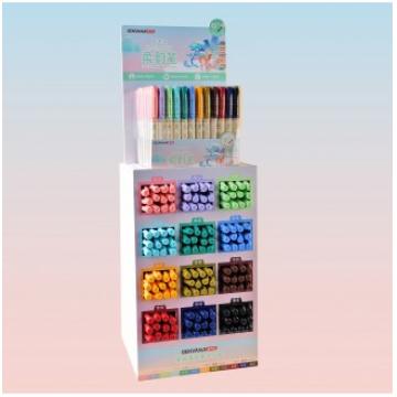 柔韵笔四季色12色架装