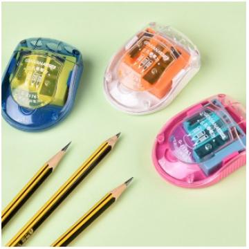 三孔大口径粗细木杆铅笔卷笔刀