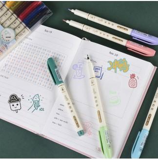 柔韵笔四季色12色套装小楷秀丽笔