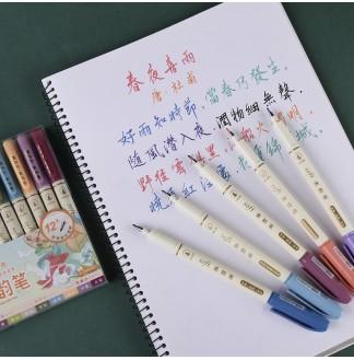 柔韵笔国韵色手绘软头...