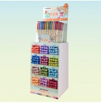 柔韵笔国韵色12色架装