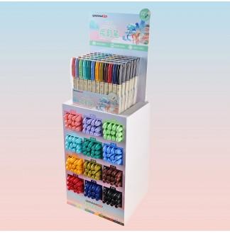 柔韵笔四季色12色架装