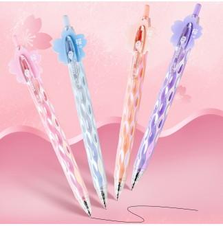 镀彩樱花CS0.5配RS09按动中性笔