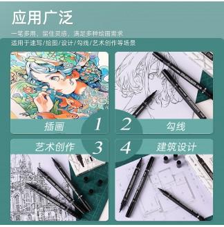 点柱笔双头建筑绘图水...