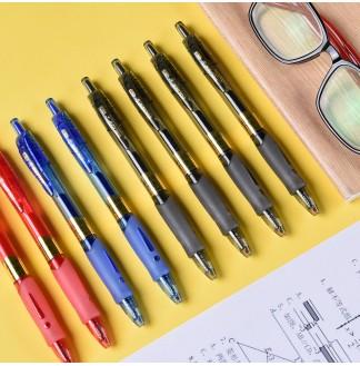 万品荟极细金品斑马芯大容量CS珠头0.38中性笔