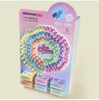 圆球按动可换芯荧光笔...