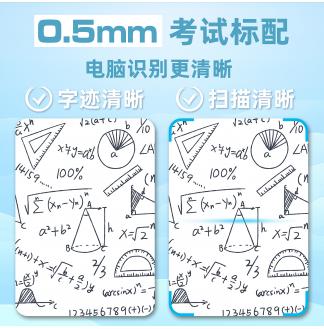 魁星点斗CS0.5配RS09按动中性笔