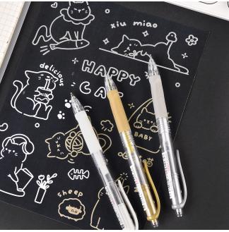 手绘高光1.0子弹配RS09按动中性笔