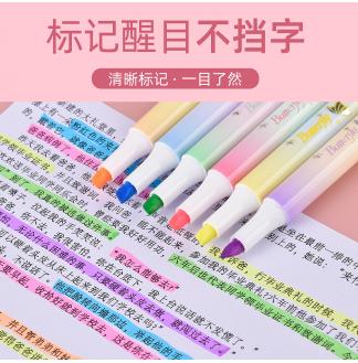 香味荧光色6色套装宽头6mm荧光笔