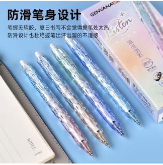 渐变双色杆CS0.5配RS09按动中性笔