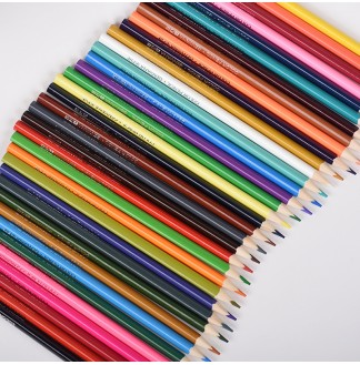 跳跳海豚三角木杆圆纸筒36色彩色铅笔(G-2630(36))