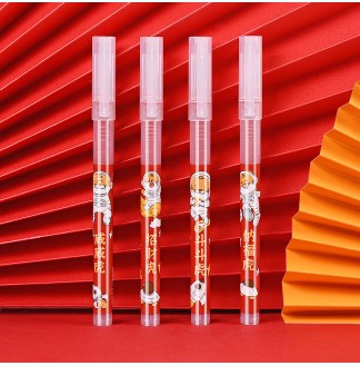 五虎速干0.5全针直液式走珠笔