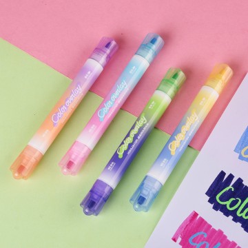 星光璀璨双头叠色4支装荧光笔